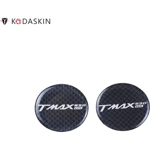 KODASKIN Motorcycle Stickers Carbon Black 3D Decals Logos Emblems Decoration for YAMAHA TMAX 530 DX tmax530