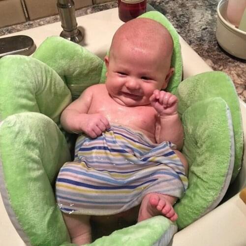 Newborn Baby Bath Tub NonSlip Flowers Pad Nordic Bathtub Mat Bath Safety Security Bath Support Cushion Baby Shower Play Seat