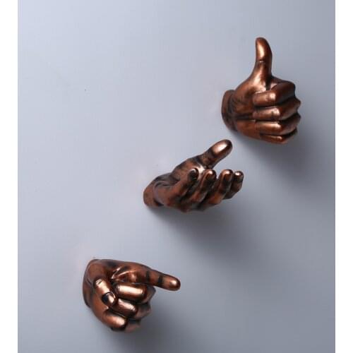 Creative Retro Hand Shape Hanging Decorations Home Bar Room Decoration Habitacion Resin Crafts