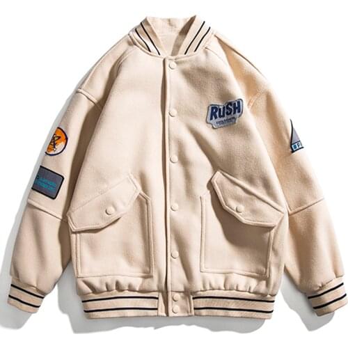 LACIBLE Streetwear Bomber Jacket Men Hip Hop Patchwork Color Block Jackets Mens Harajuku Japanese Style Baseball Jacket 2021SS