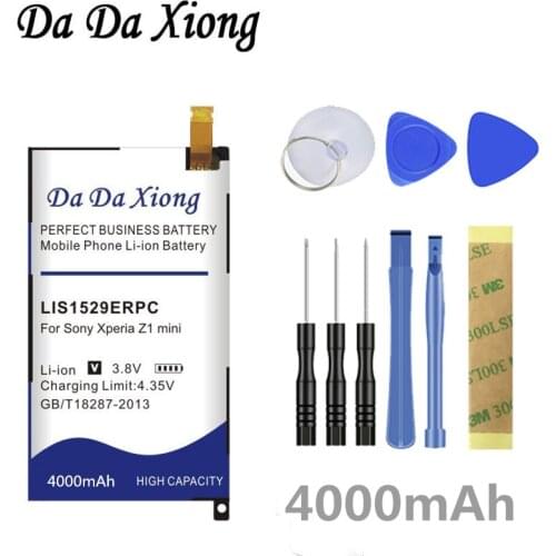 Da Da Xiong 4000mAh LIS1529ERPC Li-ion Phone Battery for Sony Xperia Z1 mini Z1mini D5503 Z1 Compact M51w