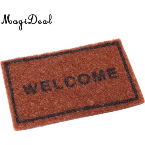 1:12 Miniature Dollhouse Mini Cloth Floor Rug Cover Carpet for 1/12 Dolls House Bedroom Bathroom Furniture Decor Accessories