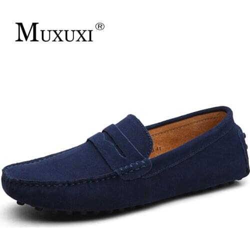 Fashion Summer Style Soft Moccasins Men Loafers High Quality Genuine Leather Shoes Men Flats Gommino Driving Shoes big size 47