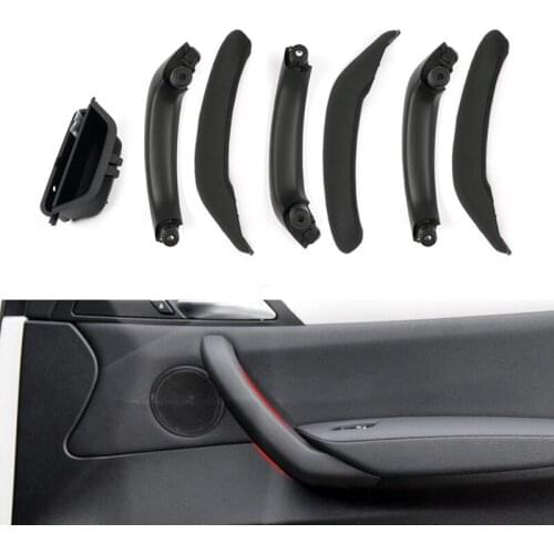 Car Interior Door Handle Inner Drivers Seat Side Panel Handle Pull ABS Trim Cover For BMW X3 X4 F25 F26 2010-2017