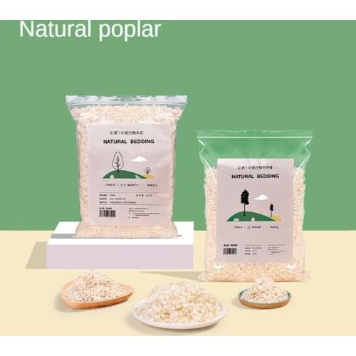 Natural Poplar Hamster Litter Poplar Shavings Wood Fiber Sawdust Hamster Golden Bear Bedding Hamster Cage Landscaping Supplies