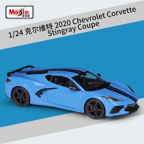 Maisto 1:24 The New 2020 Chevrolet Corvette Stingray Coupe Alloy Car Model Handicraft Decoration Collection Toy Tool Gift