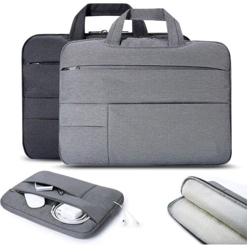 Portable Notebook Handbag 13" 14" 15" Laptop Bag Sleeve Case Protector Multi-Pocket Bag For Dell HP Macbook Xiaomi Surface pro