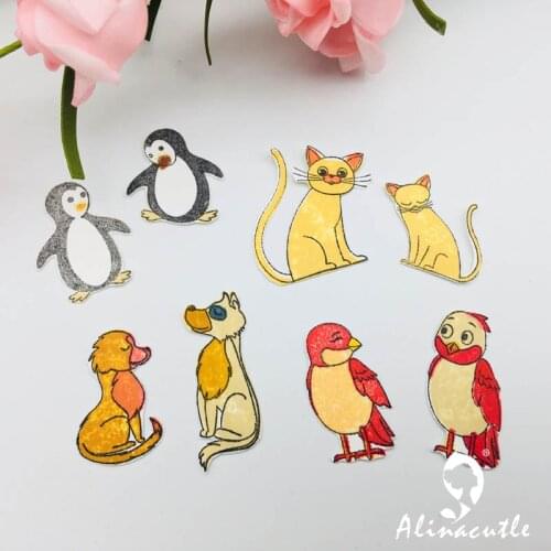 CLEAR STAMPS animal Scrapbooking Card album paper craft rubber roller transparent silicon stamp AlinaCraft