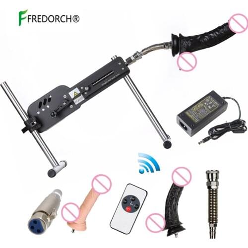 FREDORCH F19 Sex Machine Quiet 70W Strong Power Motor Automatic Vibrator with Dildo Attachments Toys for Adults Premium Love Ma