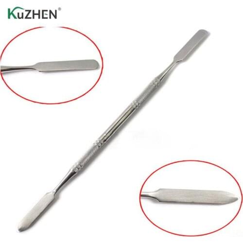 1PCS Stainless Steel Mixing Spatula Tool Spatuler Rod Dental Nail Art Makeup Foundation Eyeshadow Mixing Stick Color Tools