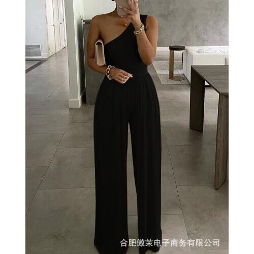 Sports Tight Jumpsuit Woman Combinations Traf Summer Pants One Piece Sexy Bodys Outfit Dungarees Ladies Bib Overalls LZS1827