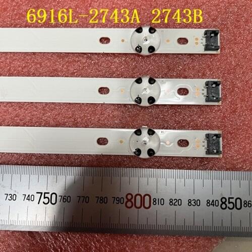 3pcs LED Backlight strip for LG 43LH604V 43LH570V 43LH615V 43LH590V 43LH510V 43LH630V 43 V16.5 V16 ART3 2743 2550 LC430DUE FJ A1