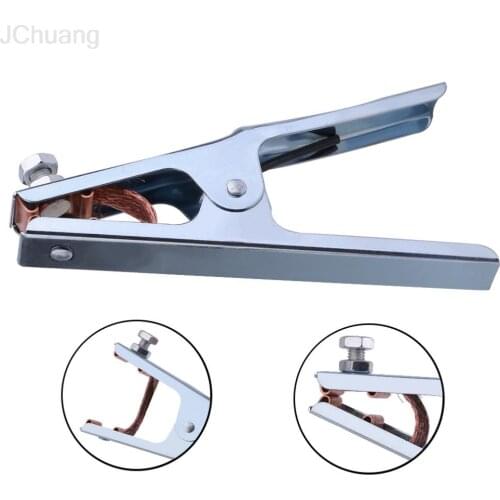 High Quality Practical 300A Grounding Welding Manual Welders Arc Earth Chrome-Plated Cable Clip Electrical Clamp Copper Gripping