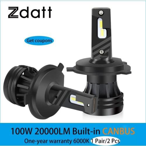 New 20000LM H7 LED Headlight Bulb Super Bright Car Lights H4 H11 H1 9005 HB3 9006 HB4 H8 H3 Led Auto Lamp Canbus 50W 6500K 12V