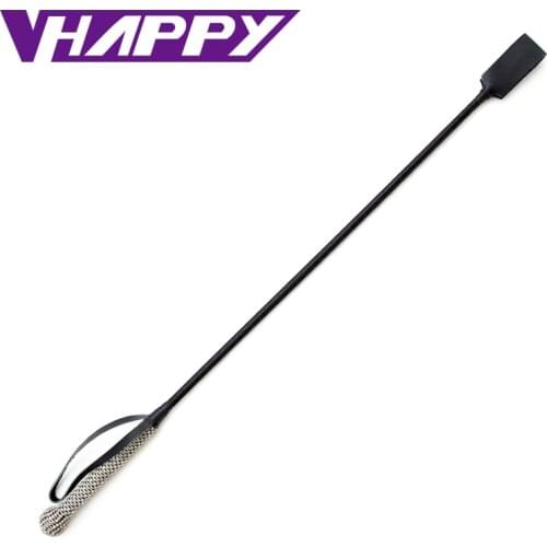 10 pcs/lot Black Pu Leather Whip with Crystal sword handle Sex Toys Couple Game Flirt Toy Touch Soft Stronger VP-WP001027B