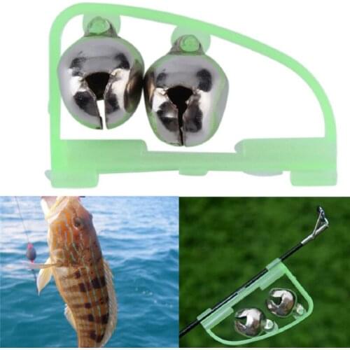 10 Pcs Luminous Double Bell Sea Otter Fishing Alarm Bow Type Bell Fishing Gear Outdoor Fishing Tools