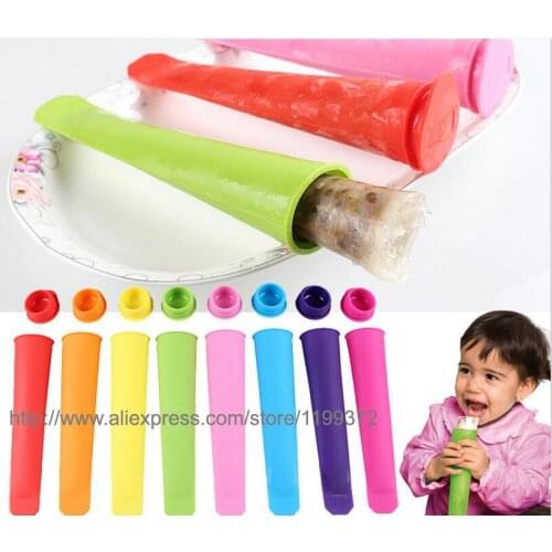 200pcs Silicone Pop Yogurt Push Up Ice Cream ice Lolly Pop Maker Frozen Stick Jelly Popsicle Mould Mold DIY