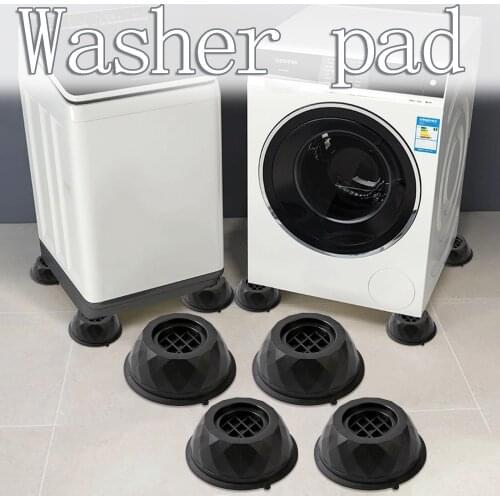4PCS Washing Machine Base Anti-Vibration Anti-skid Noise-reducing Feet Pads Universal Rubber Mat Non-Slip Pad For Refrigerator