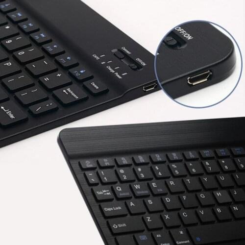 7 / 8/9 /10" Mobile Phone Tablet PC Wireless Bluetooth Keyboard for IOS Android Windows Three System