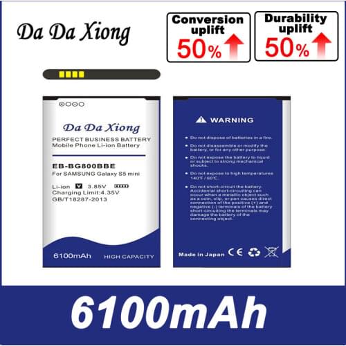 DaDa Xiong 5900mAh EB-BG800BBE EB-BG800CBE Battery Replacement For Samsung GALAXY S5 mini battery G870 SM-G800F SM-G800H