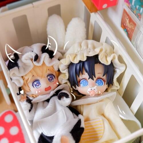 1/12 BJD Doll Accessories Cute Pajamas Set Clothes for Ob11,Molly, Gsc,body9 Doll Accessories Boys Girls Toys