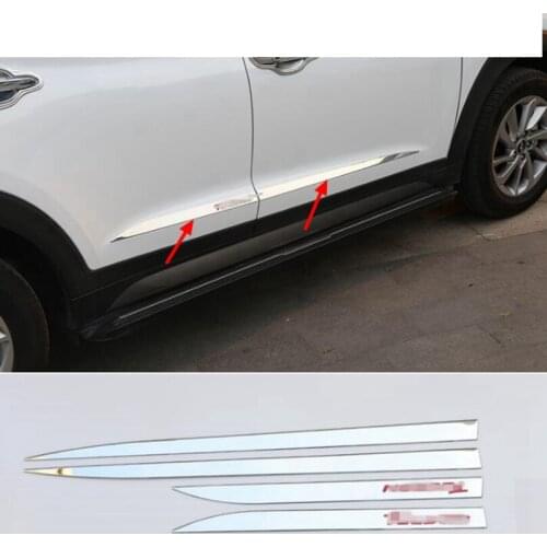 Accessories Rear Trunk Lid Cover Tailgate Trim Hatch Back Door Handle Molding Boot Garnish Strip For Hyundai Tucson 2016 - 2018