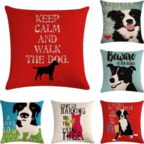 Animal cushion cover Dog for children Decorative Cushion Covers for Sofa Throw Pillow Car Chair Home Decor Pillow Case almofadas