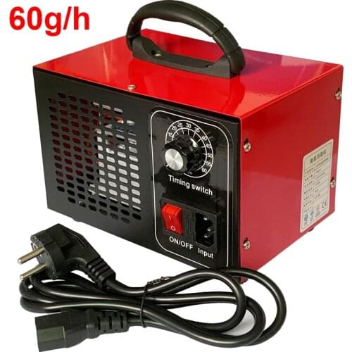 220V Ozone Generator 60g/h Ozonizer Air Purifier Sterilizer treatment With timing switch Ozone machine Remove odor Ozono O3
