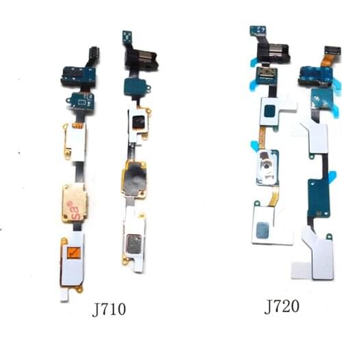 For Samsung Galaxy J700 J700F J701 J701F J710F J7108 J720 J720F J727 J727V Home Button Sensor Headphone Jack Audio Flex Cable