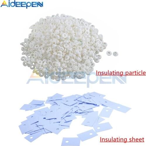 100Pcs TO-220 Insulation Particles Insulating Pads Silicone Heat Sink Insulation Film Bushing Circle For Packaging Triode/IC