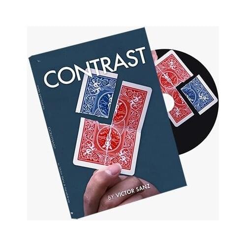 Contrast (Dvd And Gimmick) Victor Sanz And Sansminds - Magic Trick,Stage Magic,Close Up,Card Magic Props,Fun,Illusion,Mental