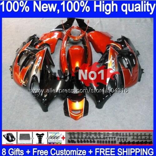 Body For SUZUKI KATANA GSX750F GSXF750 2003 2004 05 06 07 13MC.63 GSXF 750 600 GSXF600 03 04 2005 2006 2007 Fairing Orange black