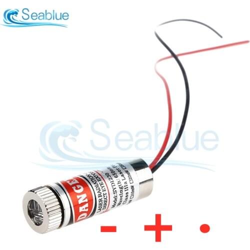 3-5V 650nm 5mW Adjustable Beam Red Point/Line/Cross Laser Module Head Glass Lens Focusable Industrial Class Laser Diode Head