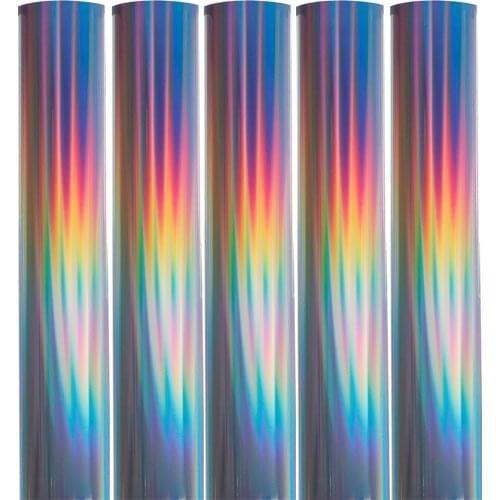 Sunice Laser Chrome Rainbow Lettering Film DIY Car Accessories Body Decals Auto Motorcycle Styling Decoration Sticker 0.5x2m