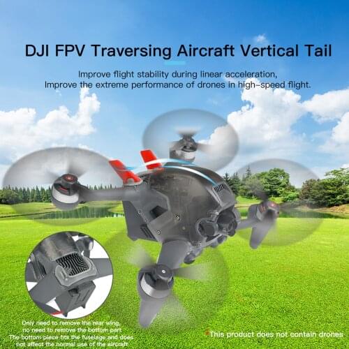 Flying Tail for DJI FPV Vertical Tail for DJI FPV Drone Accessories Improving Balance 3D Printing