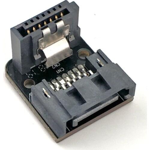 SATA 7Pin Female to 7pin Male Up & Down 90 Degree Angled Adapter Mainboard Motherboard for Desktops SSD HDD