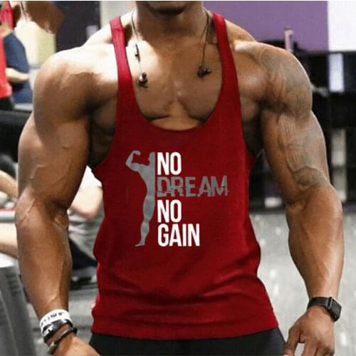 Gym Mens Muscle Tank Top Tee T Shirt Bodybuilding Sport Fitness Vest Men Gym Muscle Bodybuilding Sleeveless Shirt Tank Top