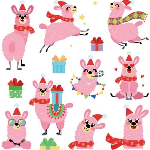 Cute Animal Set Iron On Patch For Baby Tshirt Hat New Design Hot Tear Thermal Transfer Diy Clothing Patches Washable