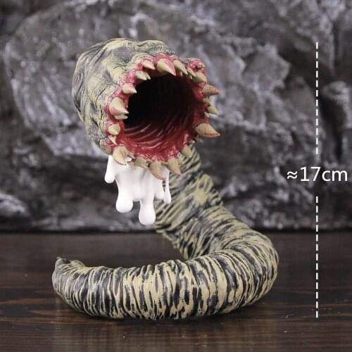 Mongolian Death Worm Allghoi Khorkhoi 17cm Figure Figurine Sandworm Dune Giant Monster Toys Doll Model