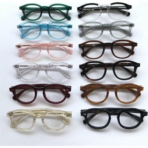 Johnny Depp Mens and Womens Optical Frames Acetate Retro Style Top Quality Glasses 080-1