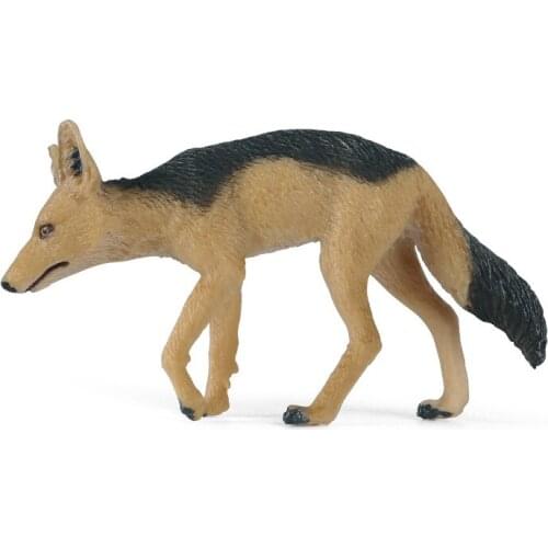 Plastic Cement Toys Jackal Animal Figure Collectible Toys Wild Animal Action Figures Kids
