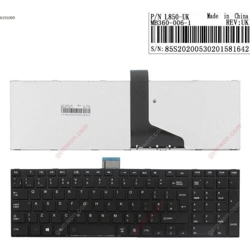 Laptop keyboard replacement notebook computer for TOSHIBA L850 GLOSSY FRAME BLACK(For Win8)