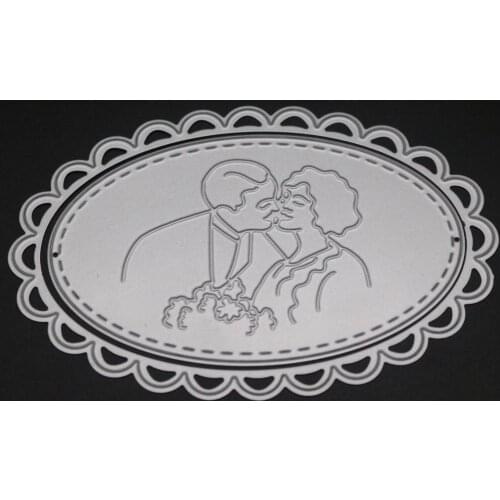 AZSG Old couple Cutting Dies For DIY Scrapbooking Card Making Decorative Metal Die Cutter Decoration