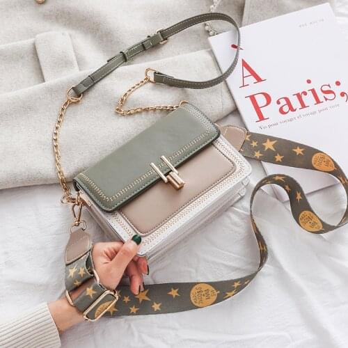 Fashion Woman Shoulder Bag PU Leather Youth Ladies Small Square Bag light Wild Simple Female Daily Messenger Ba