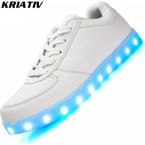 KRIATIV Luminous Sneakers for Girls&Boys Chaussure Light Up Infant USB Charging Luminous Led Shoes with Light Glowing Sneakers