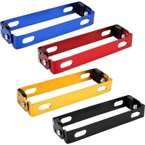 LEEPEE Universal 4 Colors Motorcycle Retrofit License Plate Frame Adjustable License Plate Bracket Motorcycle Accessories