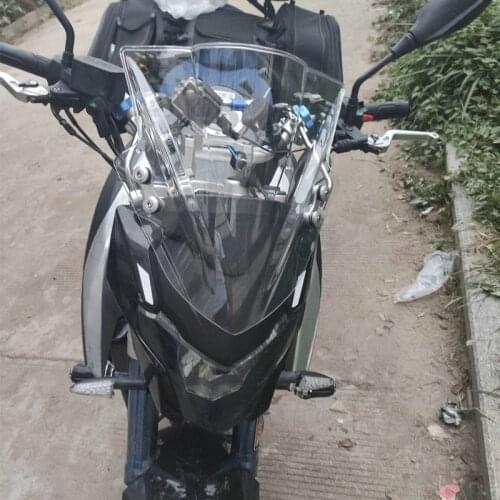 Windscreen For Suzuki GSR400 GSR600 GSR750 GSR 400 600 750 GSX1300 B-King Screen Windshield Bracket 7/8" Or 1" Handlebar Mount