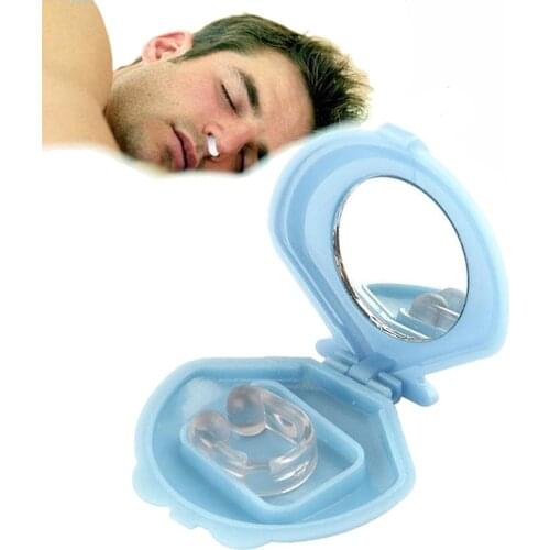 Hot Selling 1pc Silicon Anti Snore Ceasing Stopper Anti-Snoring Free Nose Clip Health Sleeping Aid Equipment