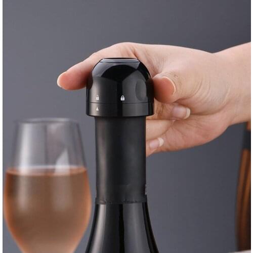 1pc Vacuum Red Wine Bottle Cap Stopper Silicone Sealed Champagne Bottle Stopper Vacuum Retain Freshness Wine Plug Bar Tools