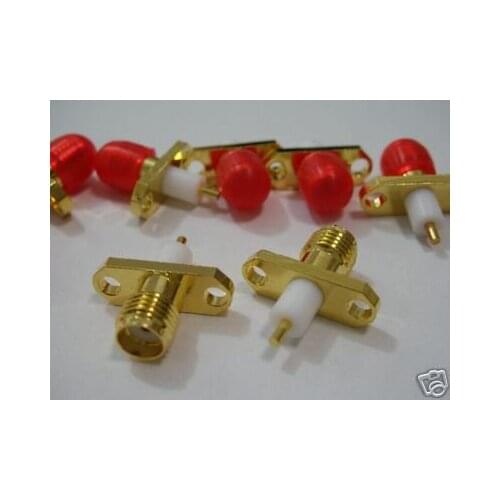 1 SMA Female Two Hole Panel Mount with Insulator 28